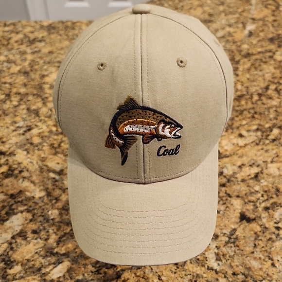 Tan Fish Embroidered Cap - Picture 1 of 4
